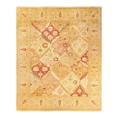 Solo Rugs One-of-a-kind Hand-knotted 2000s 8'4" X 10'4" Wool Area Rug In Red/cream In Ivory