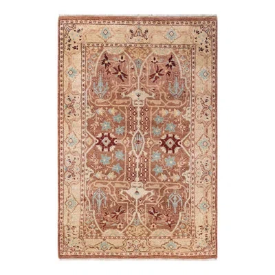 Solo Rugs One-of-a-kind Hand-knotted 4'3" X 6'3" Wool Area Rug In Brown