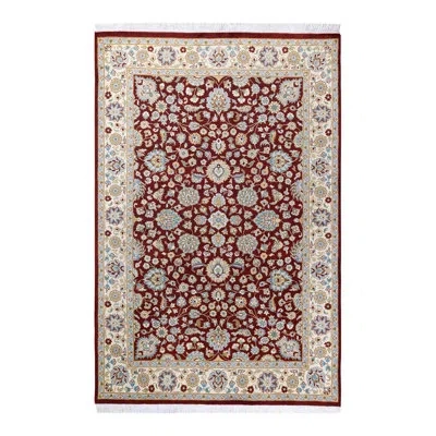 Solo Rugs One-of-a-kind Mogul Hand-knotted 4'3" X 6'3" Wool Area Rug In Red