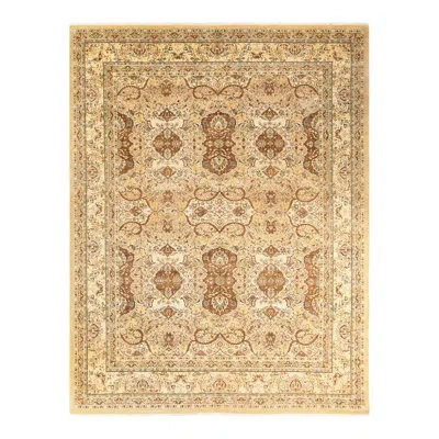 Solo Rugs One-of-a-kind Mogul Hand-knotted 8'3" X 10'8" Area Rug In Brown/beige/blue In Yellow