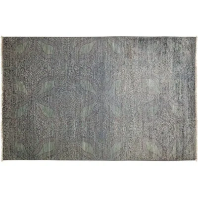 Solo Rugs One-of-a-kind Vibrance Hand-knotted Green Area Rug