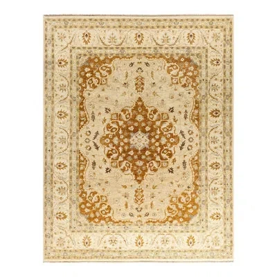 Solo Rugs Oushak One-of-a-kind Hand-knotted Area Rug - Beige, 8' 0" X 10' 3" In Beige,light Green,brown