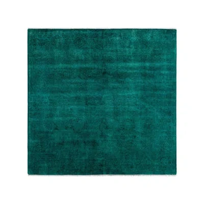 Solo Rugs Overyed One-of-a-kind 6' X 6'2" Area Rug In Blue/green In Blue,green