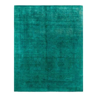 Solo Rugs Overyed One-of-a-kind 8'2" X 10'2" Area Rug In Green/black In Green,black