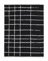 Solo Rugs Paris Bohemian Moroccan Hand-knotted Wool-blend Area Rug In Black