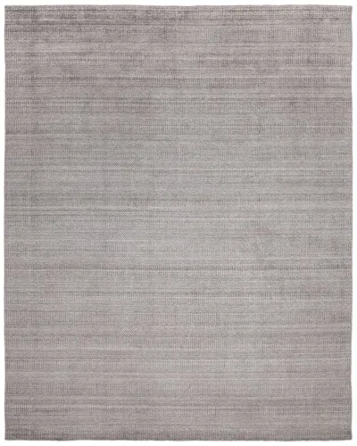 Solo Rugs Sanam Contemporary Striped Hand-loomed Wool-blend Area Rug In Brown