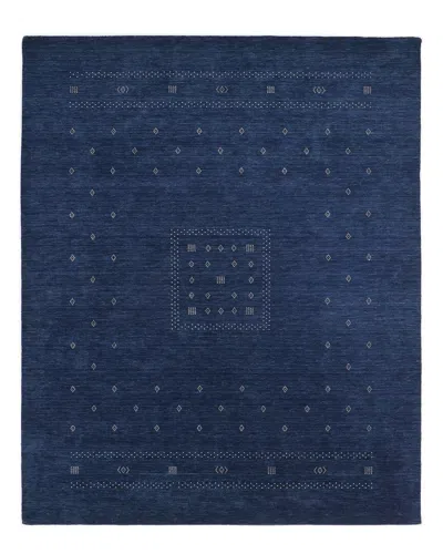 Solo Rugs Simi Handmade Wool-blend Area Rug In Blue