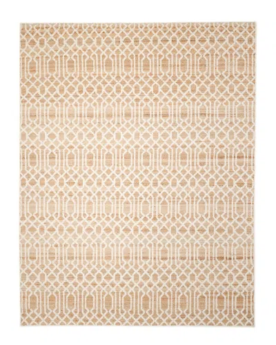 Solo Rugs Sophie Contemporary Trellis Hand-woven Jute-blend Area Rug In Ivory