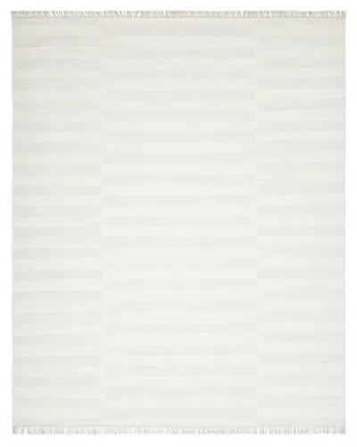 Solo Rugs Suraj Kilim Hand-woven Wool Rug In Ivory
