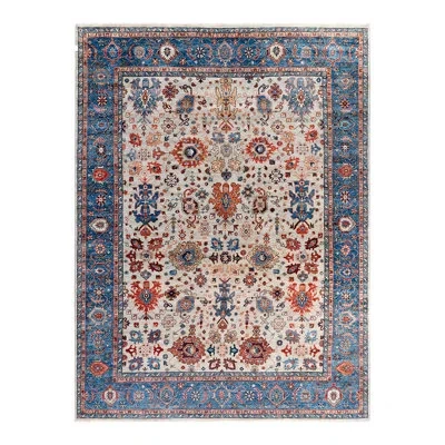 Solo Rugs Tribal One-of-a-kind Hand-knotted Area Rug - Beige, 8' 9" X 11' 9" In Beigeblue,red,orange