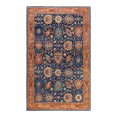 Solo Rugs Tribal One-of-a-kind Hand-knotted Area Rug - Blue, 5' 9" X 9' 4" In Blue,beige,red