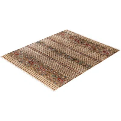 Solo Rugs Tribal One-of-a-kind Hand-knotted Area Rug - Brown, 8' 2" X 9' 10" In Brown,cream,red