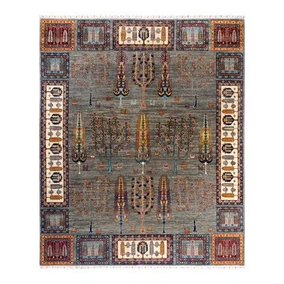 Solo Rugs Tribal One-of-a-kind Hand-knotted Area Rug - Brown, 8' 2" X 9' 9" In Brown,gray,black,gold