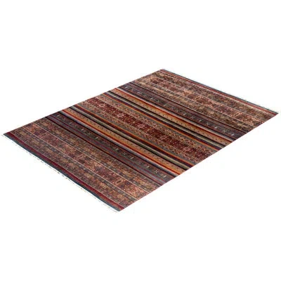 Solo Rugs Tribal One-of-a-kind Hand-knotted Area Rug - Red, 8' 11" X 12' 2" In Red,blue,green,orange