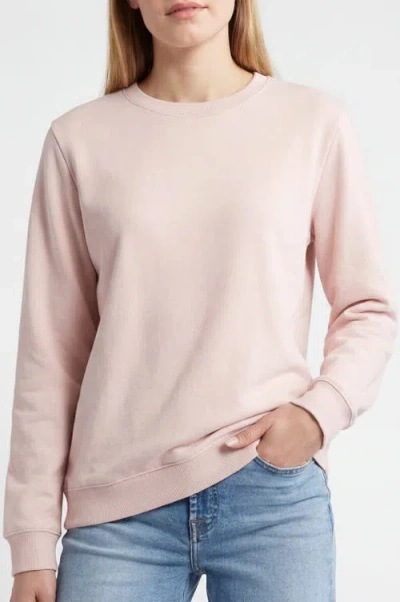 Solomon & Sage Classic Crewneck Sweatshirt In Pink