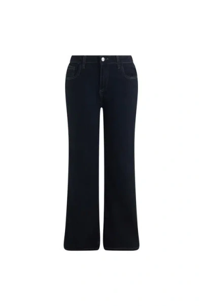 Solomon & Sage Classic Straight-leg Jeans In Black
