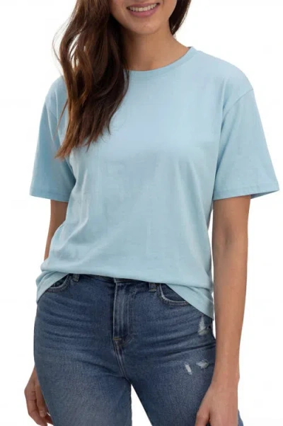 Solomon & Sage Relax Crewneck Tee In Blue