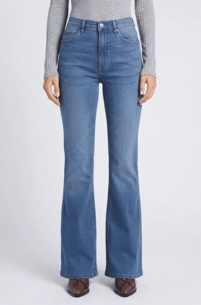 Solomon & Sage S&g Denim Boot Cut Leg Jeans In Blue