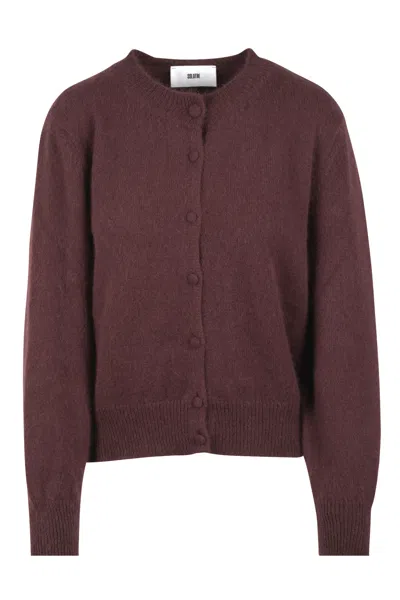 Solotre - Cardigan - 460773 - Bordeaux In Burgundy
