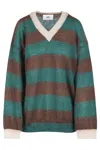 Solotre - Maglia - 460774 - Verde/marrone In Multi