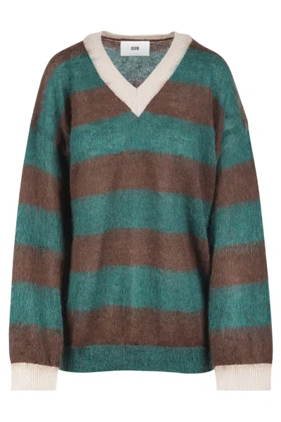 Solotre - Maglia - 460774 - Verde/marrone In Multi
