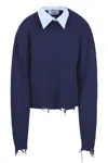 Solotre - Shirt - 460769 - Blue In Blue