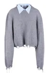 Solotre - Shirt - 460769 - Grey In Gray