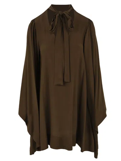 Solotre Dresses In Brown