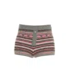 Solotre Allu Barbie' Knit Shorts In Multi