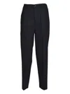 Solotre Belt-loops Trousers In Black