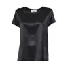 Solotre Short-sleeve Top In Black