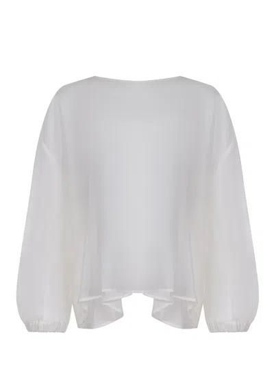Solotre Blousa  Made Of A Silk Blend In White