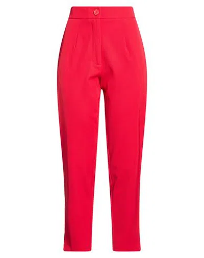 Solotre Bottomwear - Pants In Dark Brown - Red - Black