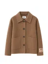 BUTTON-UP PATCH-POCKET COAT