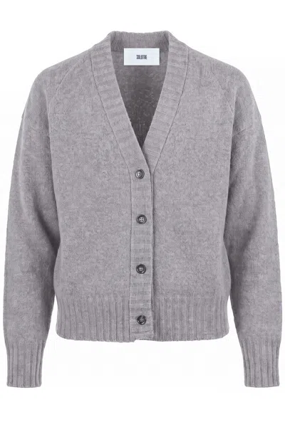 Solotre - Cardigan - 480498 - Taupe In Gray