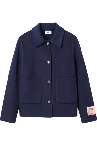 Solotre - Coat - 480484 - Blue