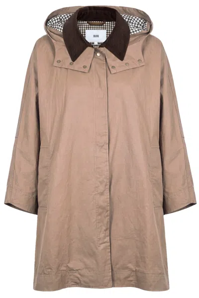Solotre - Coat - 480487 - Cammello In Transparent