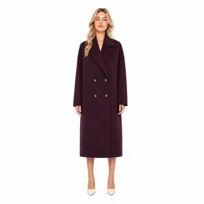 Solotre Coats In Burgundy