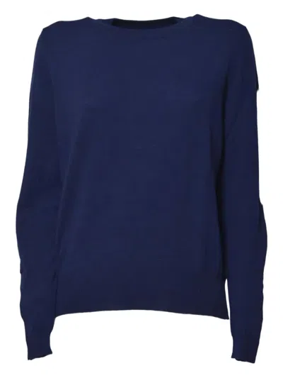 Solotre Crew-neck Jumper In Blue