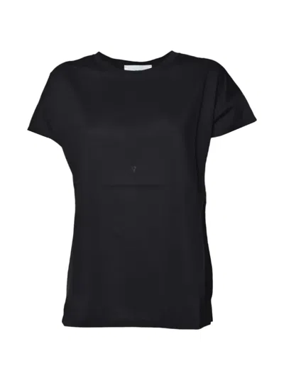 Solotre Crew-neck Short-sleeve T-shirt In Black