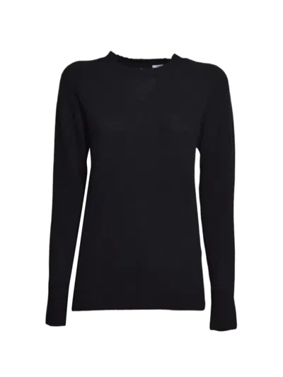 Solotre Cut-out Detail Sweater In Black