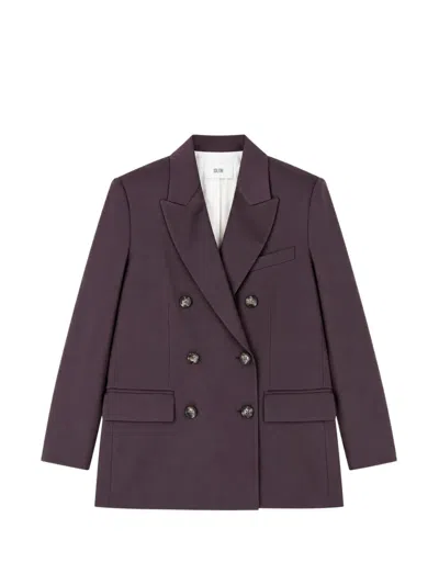Solotre Double-breasted Peak-lapel Blazer In Multi