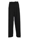 Solotre Elastic-waist Trousers In Black