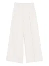 Solotre Elasticated-waistband Trousers In White