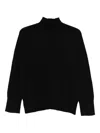 Solotre High-neck Sweater In Black