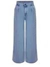 Solotre Pleated Wide-leg Jeans