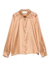 Solotre Long-sleeved Shirt In Brown