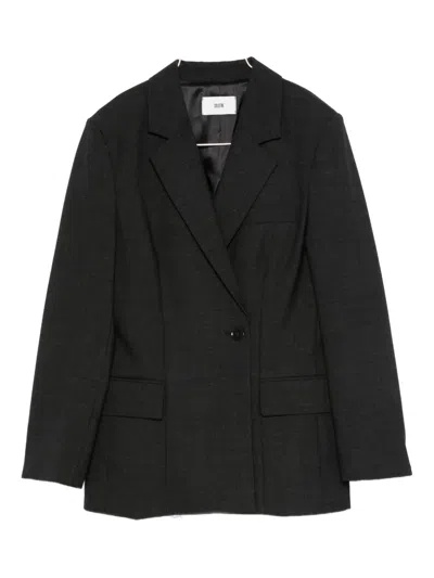 Solotre Notched-lapel Blazer In Black