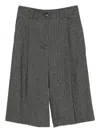 Solotre Pleated Shorts In Gray