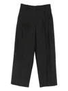 Solotre Pleated Trousers In Black